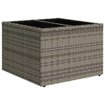 Bankstel met kussen 5 pcs Grijs poly rattan 6