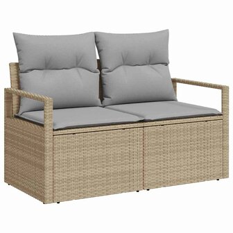 Bankstel 3 pcs Beige poly rattan 3