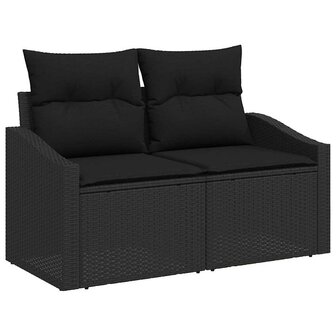 Bankstel met kussen 4 pcs poly rattan 4
