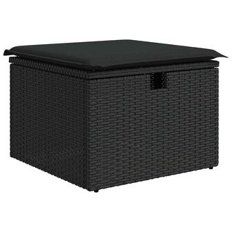 Bankstel met kussen 4 pcs poly rattan 6