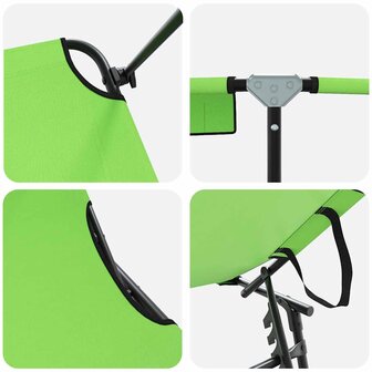 Opvouwbare zonnebed Groen 190 x 57 x 81 cm oxford 7