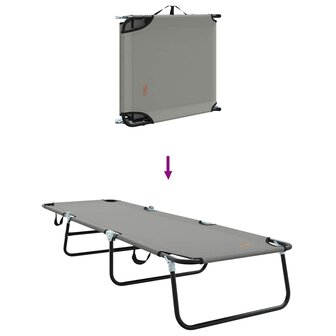 Opvouwbare zonnebed Grijs 188 x 57 x 86,5 cm Polyester 8