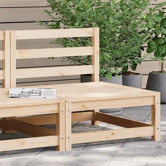 Tuinbank zonder armleuningen 70x70x67 cm massief grenenhout 1