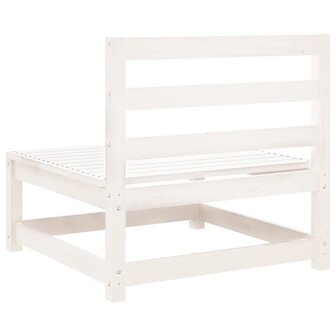 Tuinbank zonder armleuningen 70x70x67 cm massief grenenhout wit 6