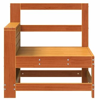 Tuinbank met armleuning en klaptafel grenenhout wasbruin 4