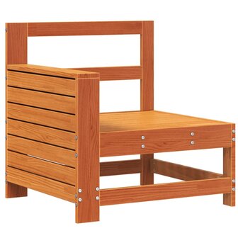 Tuinbank met armleuning 69x62x70,5 cm grenenhout wasbruin 2