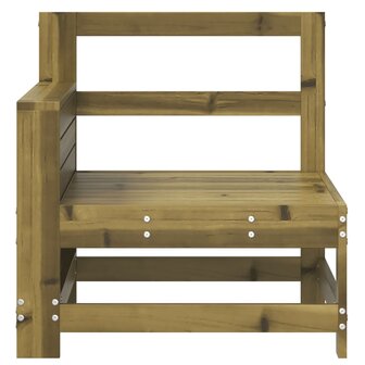 Tuinbank met armleuning 69x62x70,5 cm ge&iuml;mpregneerd grenenhout 4