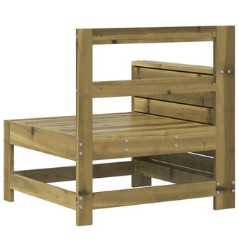 Tuinbank met armleuning 69x62x70,5 cm ge&iuml;mpregneerd grenenhout 6