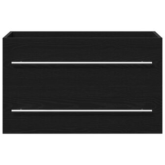 Wastafelkast Zwart Eiken 80x38,5x48 cm Engineered Wood 6