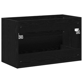Wastafelkast Zwart Eiken 80x38,5x48 cm Engineered Wood 8
