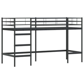 Halfhoogslaper voor Kids Zwart 74,5 x 190 cm Staal 4