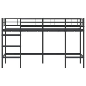 Halfhoogslaper voor Kids Zwart 74,5 x 190 cm Staal 5