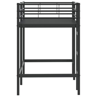 Halfhoogslaper voor Kids Zwart 74,5 x 190 cm Staal 6