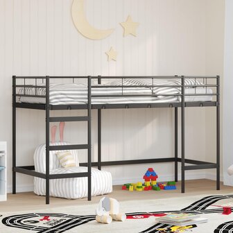 Halfhoogslaper voor Kids Zwart 99,5 x 190 cm Staal 1