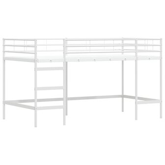 Halfhoogslaper voor Kids Wit 90 x 200 cm Staal 4