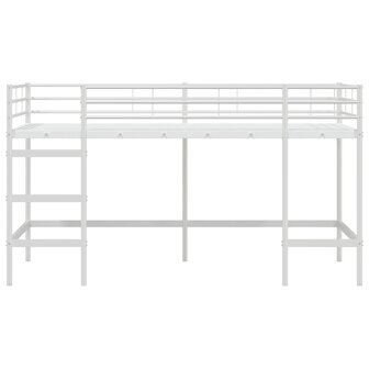 Halfhoogslaper voor Kids Wit 90 x 200 cm Staal 5
