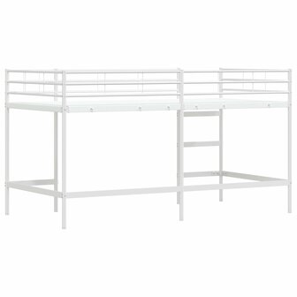 Halfhoogslaper voor Kids Wit 90 x 200 cm Staal 7