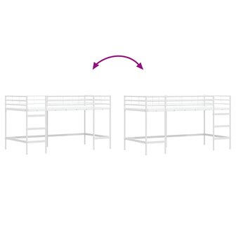 Halfhoogslaper voor Kids Wit 107 x 200 cm Staal 9