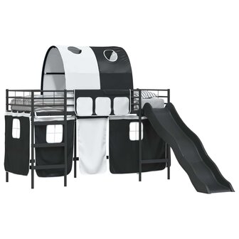 Halfhoogslaper voor Kids Zwart 99,5 x 190 cm Metaal 2