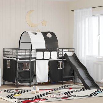 Halfhoogslaper voor Kids Zwart 107 x 200 cm Metaal 1