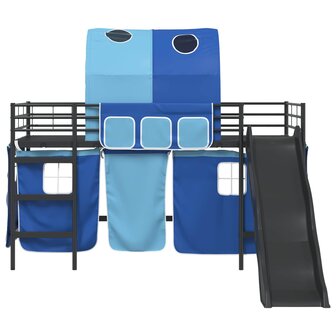 Halfhoogslaper voor Kids Zwart en Blauw 79,5 x 200 cm Metaal 6