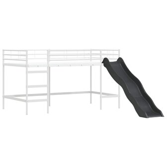 Halfhoogslaper voor Kids Wit en Roze 90 x 200 cm Metaal 5