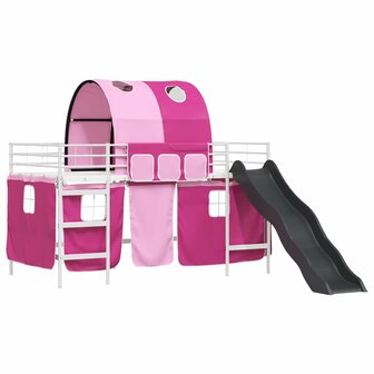 Halfhoogslaper voor Kids Wit en Roze 99,5 x 200 cm Metaal 4