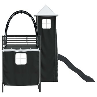 Halfhoogslaper voor Kids Zwart 99,5 x 190 cm Metaal 9