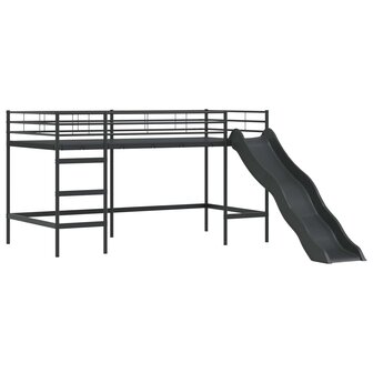 Halfhoogslaper voor Kids Zwart 99,5 x 200 cm Metaal 5