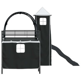 Halfhoogslaper voor Kids Zwart 107 x 200 cm Metaal 9