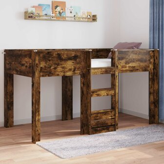 Stapelbed voor Kinderen Gerookt eiken 100 x 200 cm Bewerkt hout 1