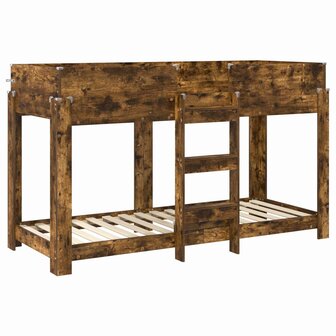 Stapelbed voor Kinderen Gerookt eiken 75 x 190 cm Bewerkt hout 4