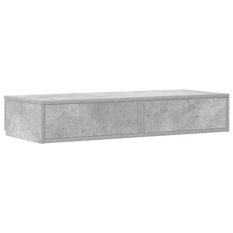 Bedlades met lade Beton Grijs 100 x 36,5 x 16,5 cm Bewerkt hout 8