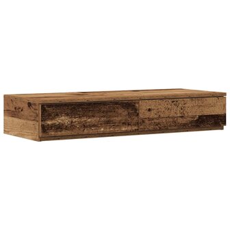 Bedlades met lade Oudhout 100 x 36,5 x 16,5 cm Bewerkt hout 2