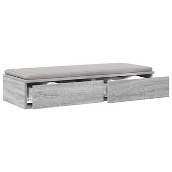 Bedlades met lade Grijs Sonoma 80 x 36,5 x 16,5 cm Bewerkt hout 3