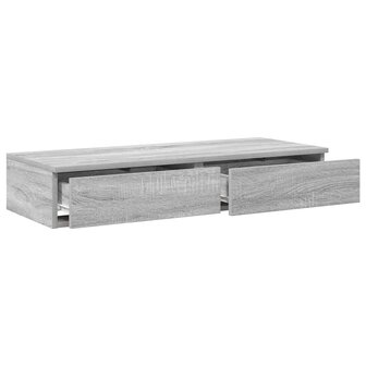Bedlades met lade Grijs Sonoma 80 x 36,5 x 16,5 cm Bewerkt hout 5