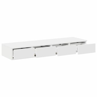 Bedlades met lade Wit 120 x 36,5 x 16,5 cm Bewerkt hout 5
