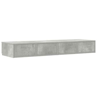 Bedlades met lade Beton Grijs 120 x 36,5 x 16,5 cm Bewerkt hout 8