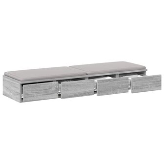 Bedlades Grijs Sonoma 120 x 36,5 x 16,5 cm Bewerkt hout 3