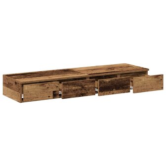 Bedlades met lade Oudhout 120 x 36,5 x 16,5 cm Bewerkt hout 5