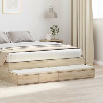Bedlades Sonoma Eiken 150 x 36,5 x 16,5 cm Bewerkt hout 1