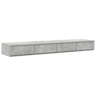 Bedlades met lade Beton Grijs 135 x 36,5 x 16,5 cm Bewerkt hout 2