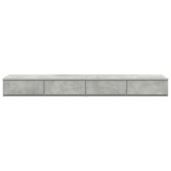 Bedlades met lade Beton Grijs 135 x 36,5 x 16,5 cm Bewerkt hout 6