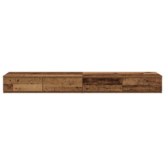 Bedlades met lade Oudhout 135 x 36,5 x 16,5 cm Bewerkt hout 6