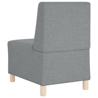 Modulaire bank zonder armleuningen lichtgrijs 55 cm stof 6