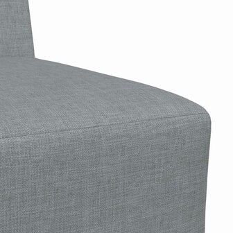 Modulaire bank zonder armleuningen lichtgrijs 55 cm stof 7