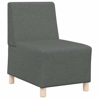 Modulaire bank zonder armleuningen donkergrijs 55 cm stof 2