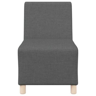 Modulaire bank zonder armleuningen donkergrijs 55 cm stof 4