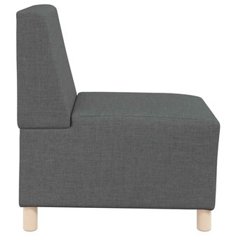 Modulaire bank zonder armleuningen donkergrijs 55 cm stof 5