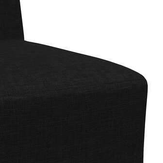 Modulaire bank zonder armleuningen zwart 55 cm stof 7